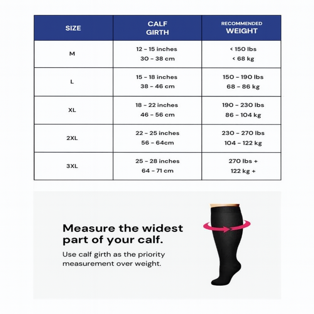 Lumina™ 28" Wide-Calf Professional Compression